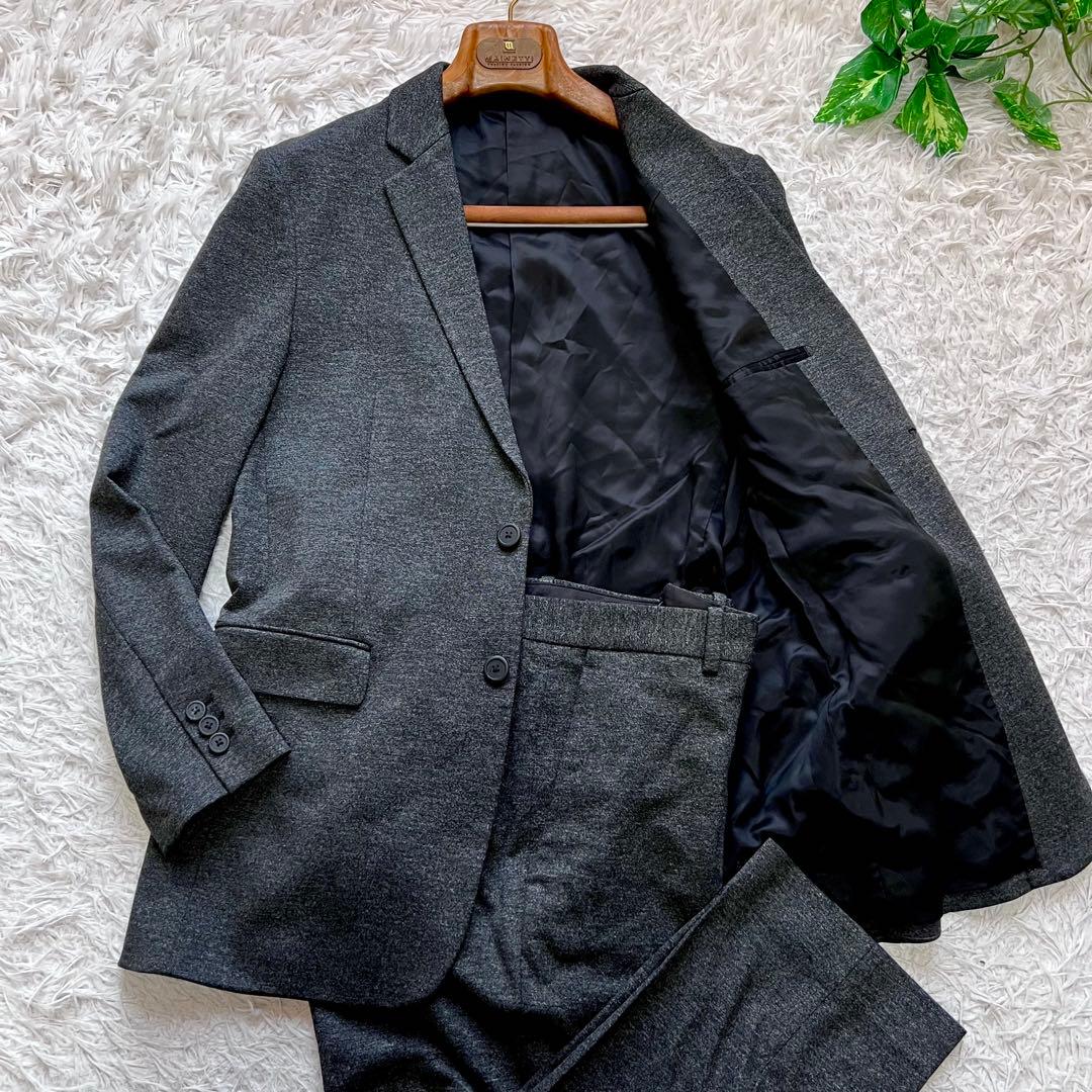 現行 美品 Theory メンズスーツ セットアップ ダークグレー L - メルカリ