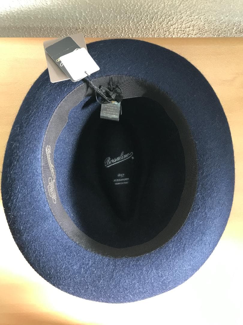 ボルサリーノ ラビットファー トラベラー ネイビー 60㎝