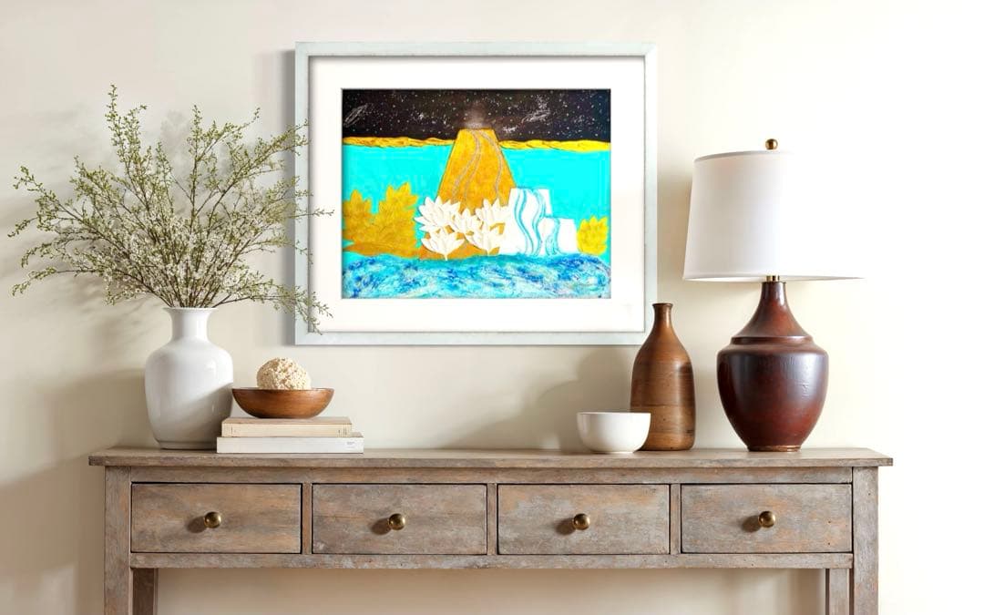 開運絵画 オリジナル 龍体文字 昇龍 金龍