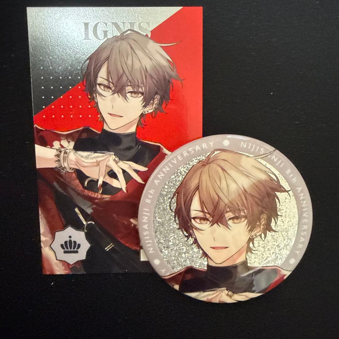 にじさんじ8周年グッズ 加賀美ハヤト メタルカード 缶バッジ - メルカリ