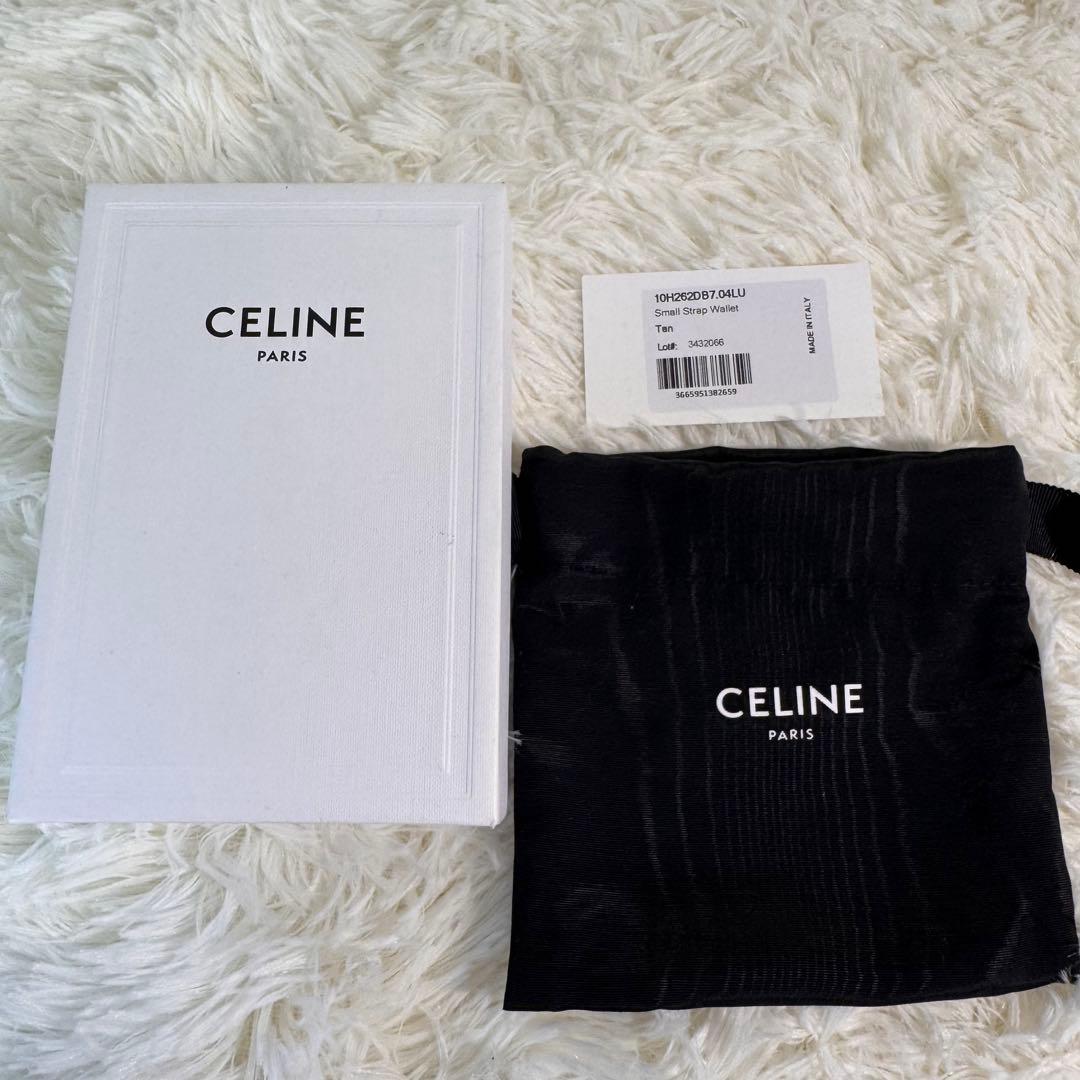 CELINE セリーヌ 折り財布 トリオンフ マカダム PVC レザー 多収納