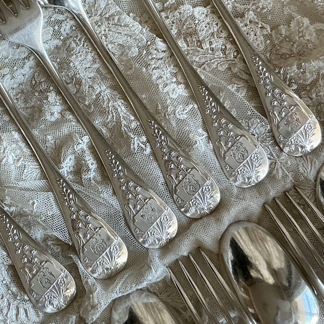 フランスアンティーク 6セット♡ すずらん スプーン＆フォーク