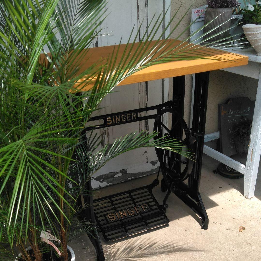 アンティークミシン脚テーブル アンティークミシン脚テーブル 【REIKO