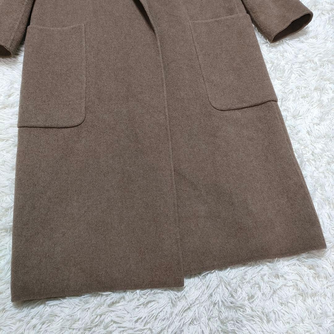 TODAYFUL Wool Over Coat 38 ウール マキシ丈 ブラウン