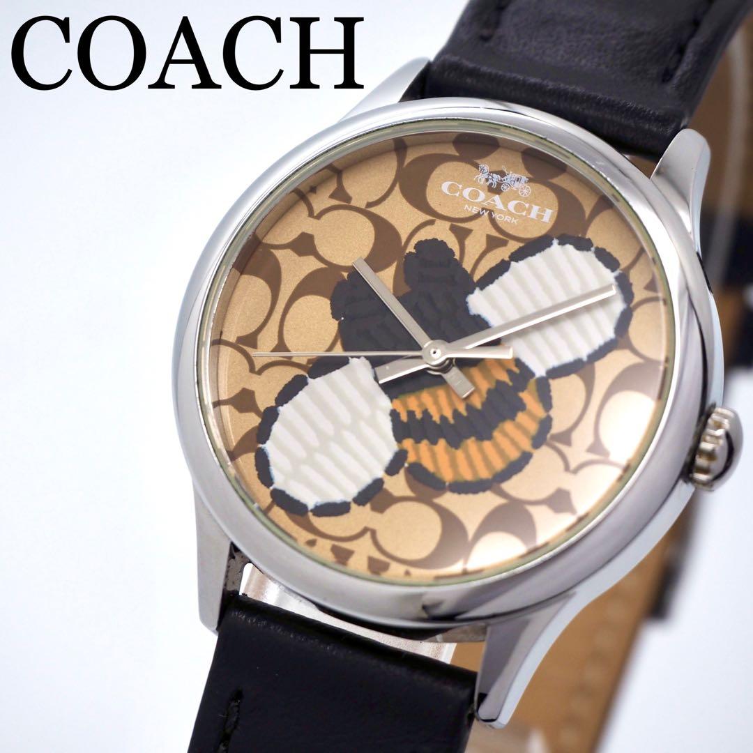 専用187【美品】COACH 時計　ハチ 箱付き 柄 レディース　メンズ 楽天市場】コーチ 腕時計 レディース ブランド COACH 時計 コーチ時計