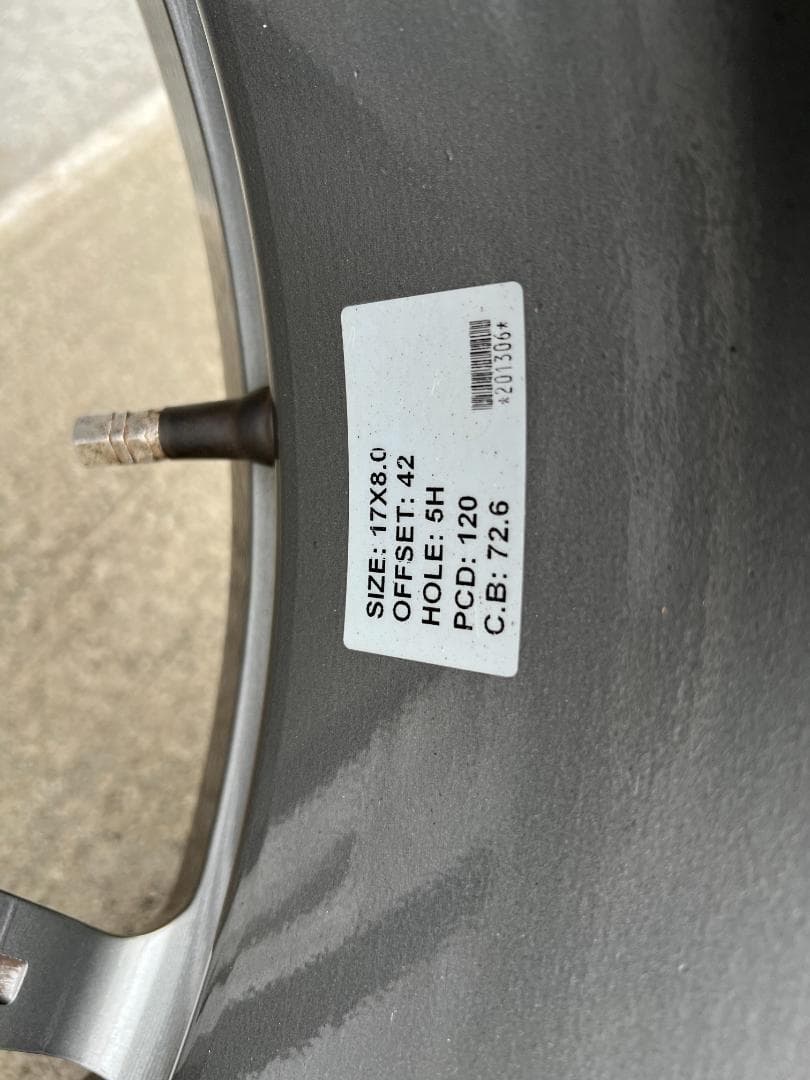  17インチホイール 4本セット 8.0J+42