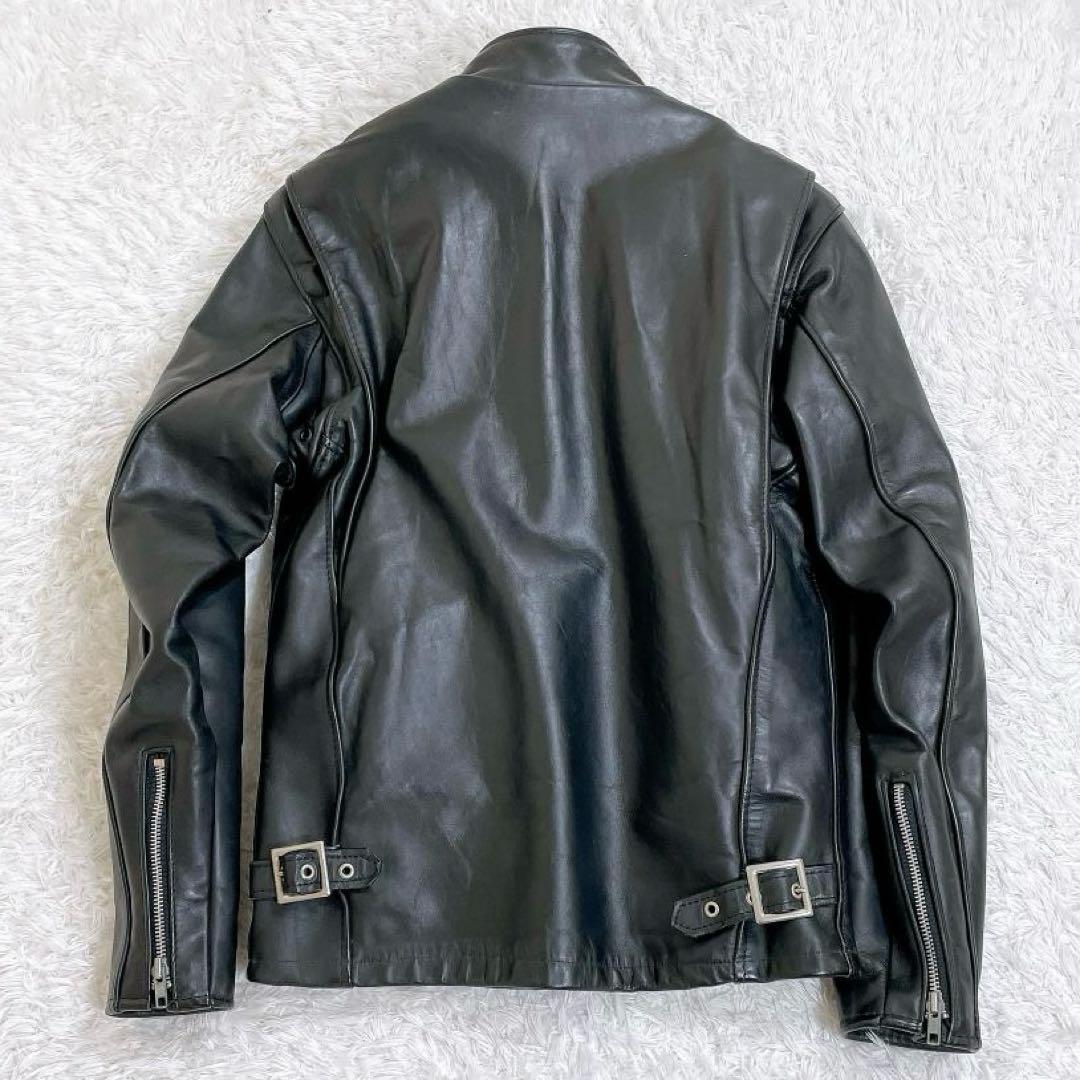 Schott 641 シングルライダース ボアライナー付き USA製 34 黒 - メルカリ