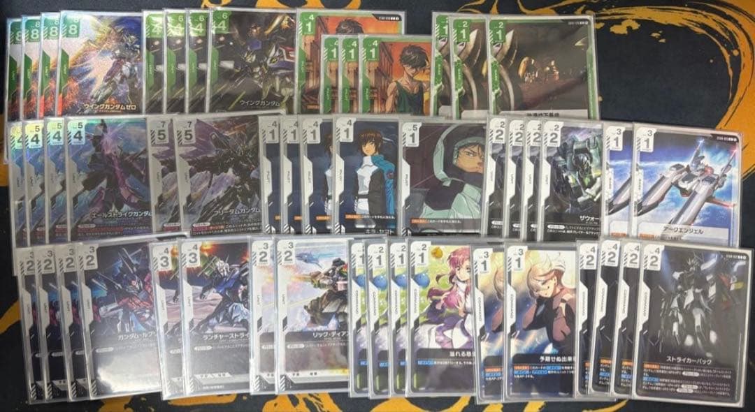 ガンダムカード 緑白ウイング 構築済み デッキ、デッキパーツ ガンダムカードゲーム 構築済みデッキ 白緑 緑白ウイング 調整用