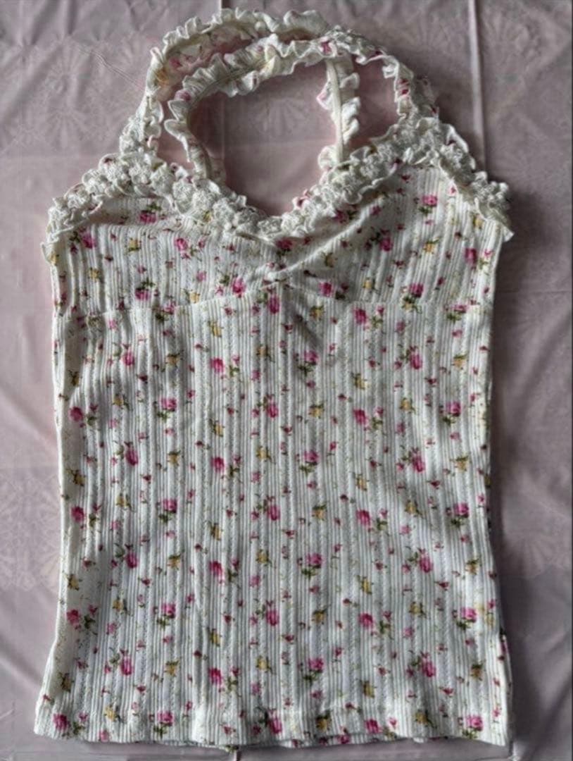 レア リズリサ 花柄キャミソール 平成 レトロ ギャル - メルカリ