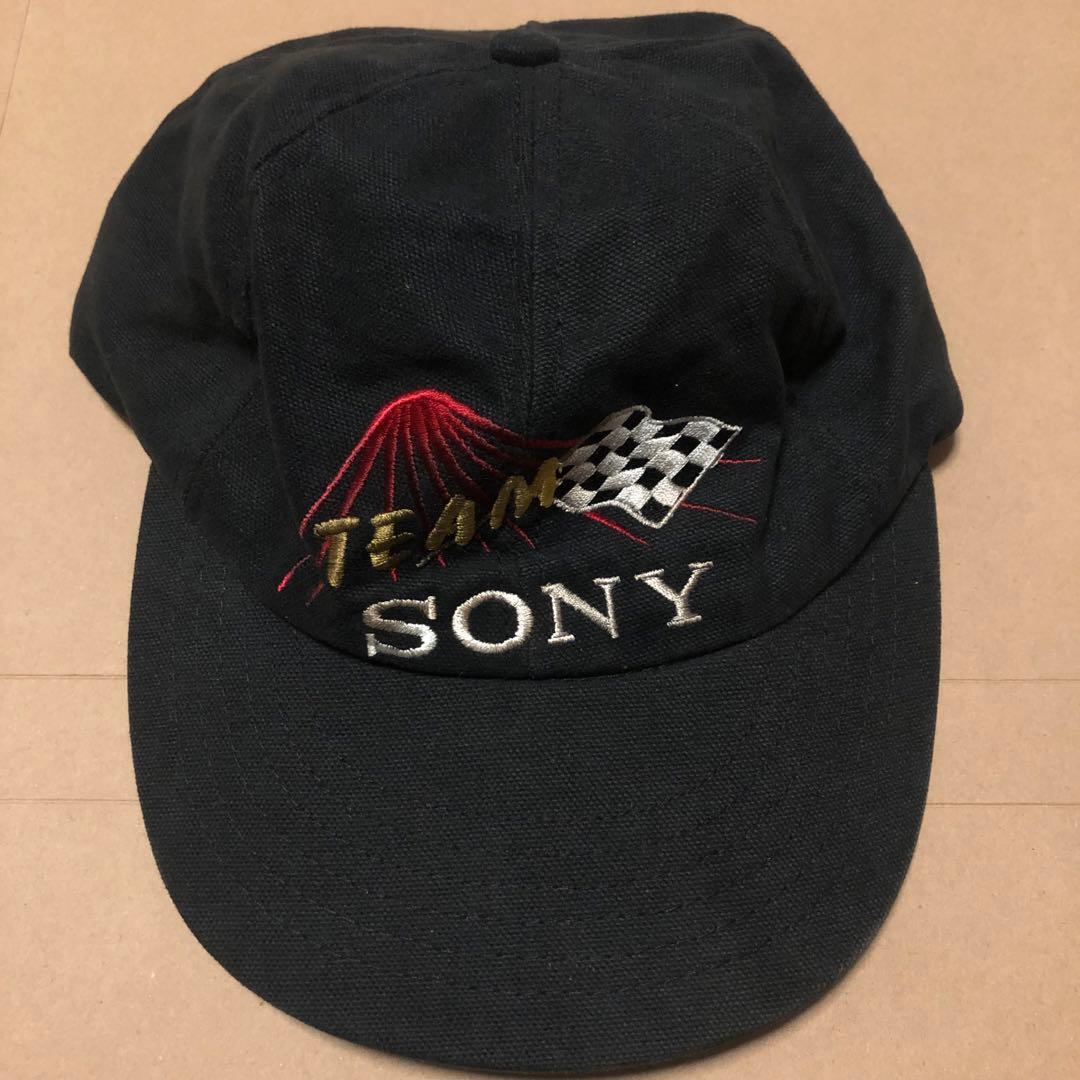SONY キャップ ソニー 帽子 古着 企業 ビンテージ 刺繍 レース 車