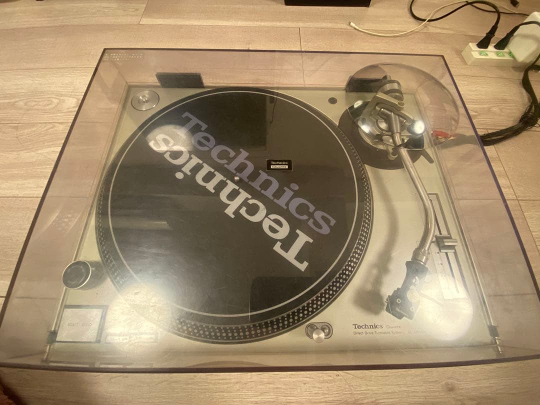 Technics SL-1200MK3Dターンテーブル カバー付き - メルカリ