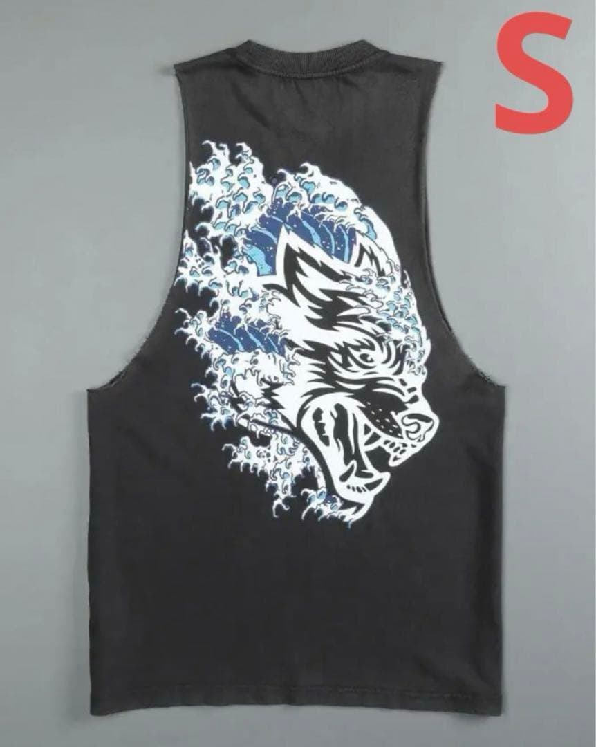 55●●レア　ダルクスポーツdarc sport 波　タンクトップ　S グレー 楽天市場】ダルクスポーツ タンクトップ DarcSport ノースリーブ