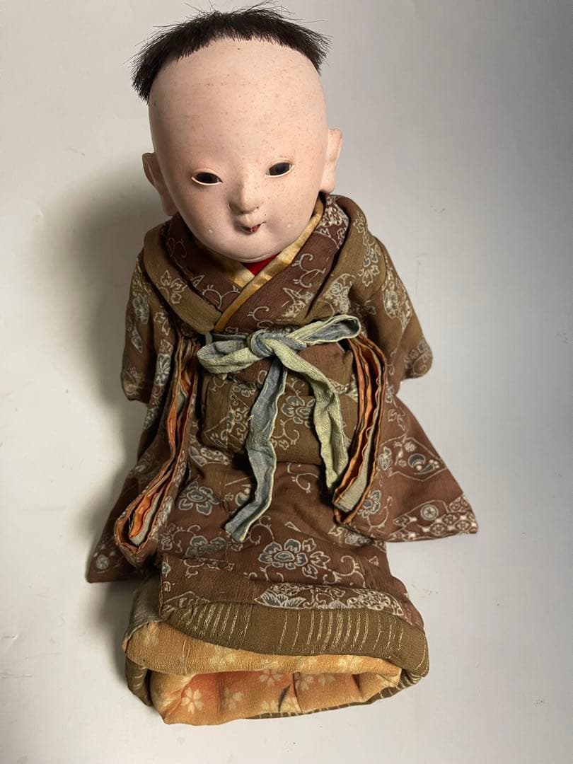 市松人形 市松人形 元賀章介 11号尺一別染め 菊ちらし 増村人形店 MMN0174