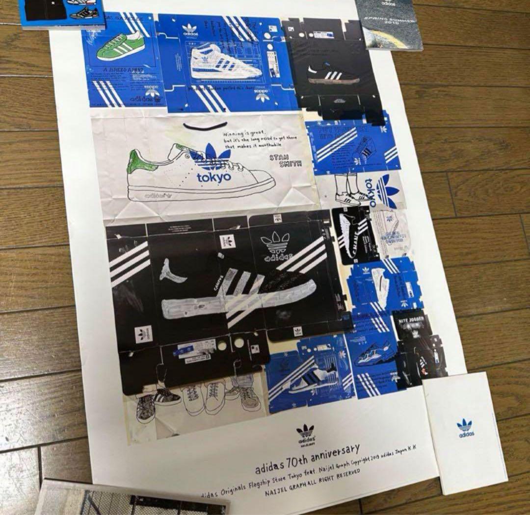 新品 NAIJEL GRAPH ナイジェル adidas アディダス ポスター アディダス 70周年記念 ポスター NAIJEL GRAPH ナイジェルグラフ