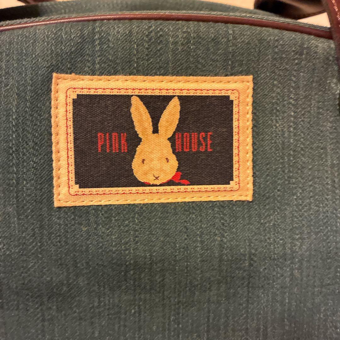 ☆1日限定値下‼️美品希少☆PINK HOUSE ウサギ刺繍 ボストンバッグ