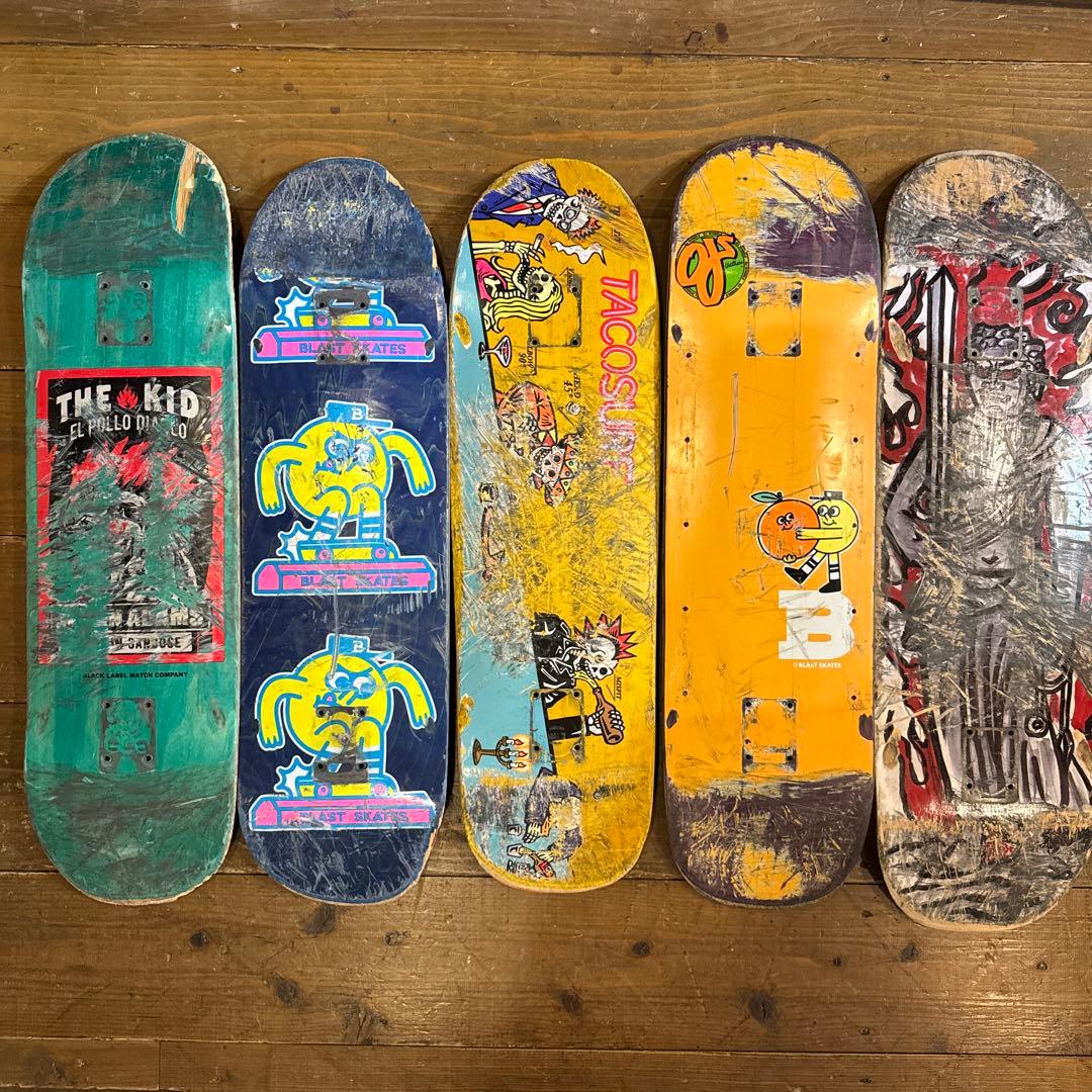 スケボー　廃デッキ　セット　DIY インチ スケボー 廃デッキ セット DIY インチ - メルカリ