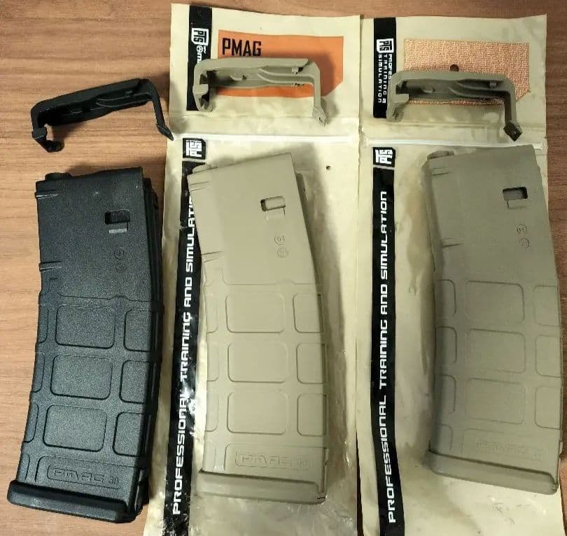 PTS製 東京マルイ 次世代用PMAG マガジン 3本 SAA】MAGPUL P-MAG Gen.3タイプ スプリング給弾式200連マガジン (STD