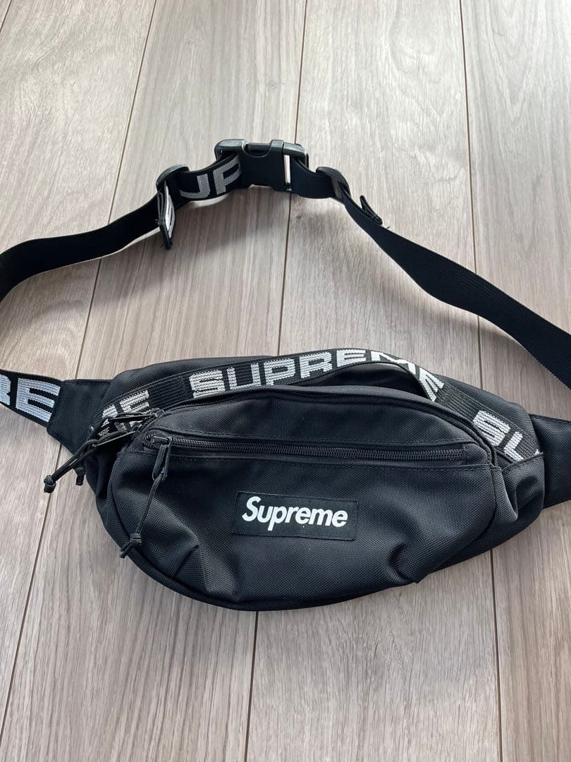 【21】Supreme ウエストバッグ　ブラック Supreme】2023 FW WEEK10