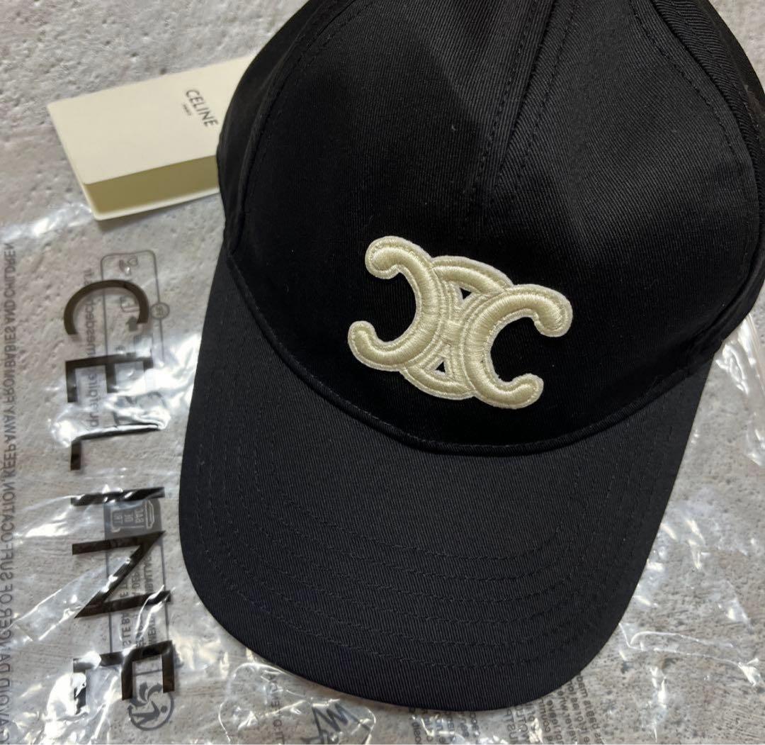 CELINE ロゴ刺繍 ブラックキャップ 楽天市場】CELINE セリーヌ ベースボールキャップ AA0AG0F82.38NO