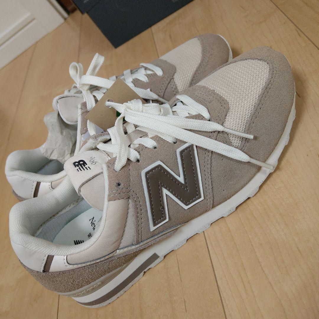 未使用 ニューバランス スニーカー WL996CJ2 ベージュ 23.5cm