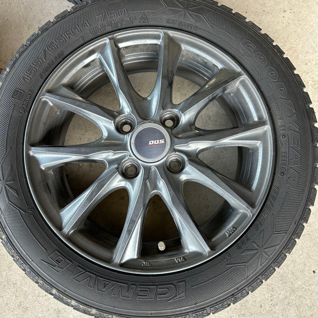 BADX DOS 14インチ 5.5J PCD100 4穴　取引ナットおまけ付き