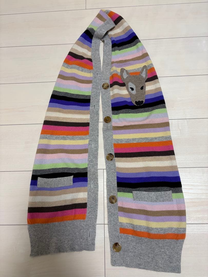 FAKE LONDON】カシミヤ100％ マフラー マルチボーダー - メルカリ