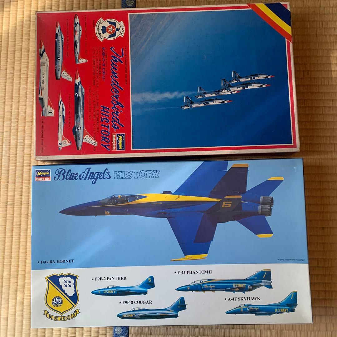 ハセガワ　1/72 ブルーエンジェルス・サンダーバーズヒストリー Yahoo!オークション -「ハセガワ ブルーエンジェルス」の落札相場