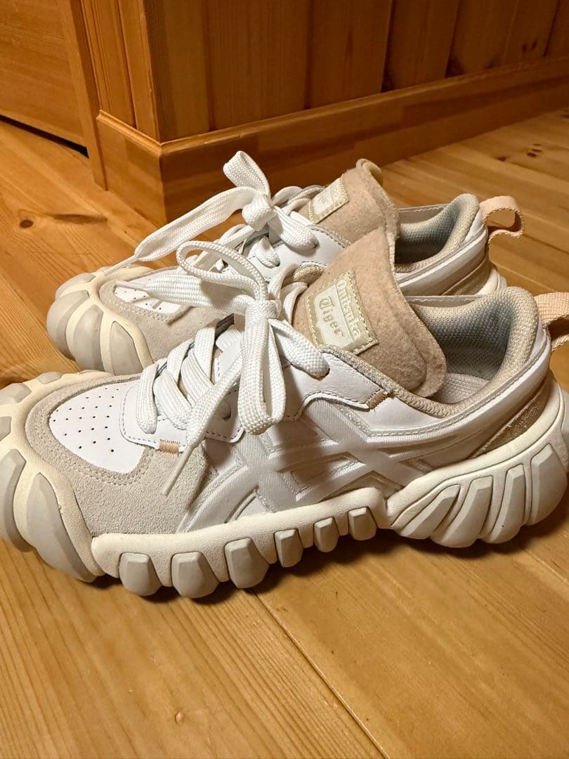 Onitsuka Tiger スニーカー 24.5cm ホワイト/ベージュ