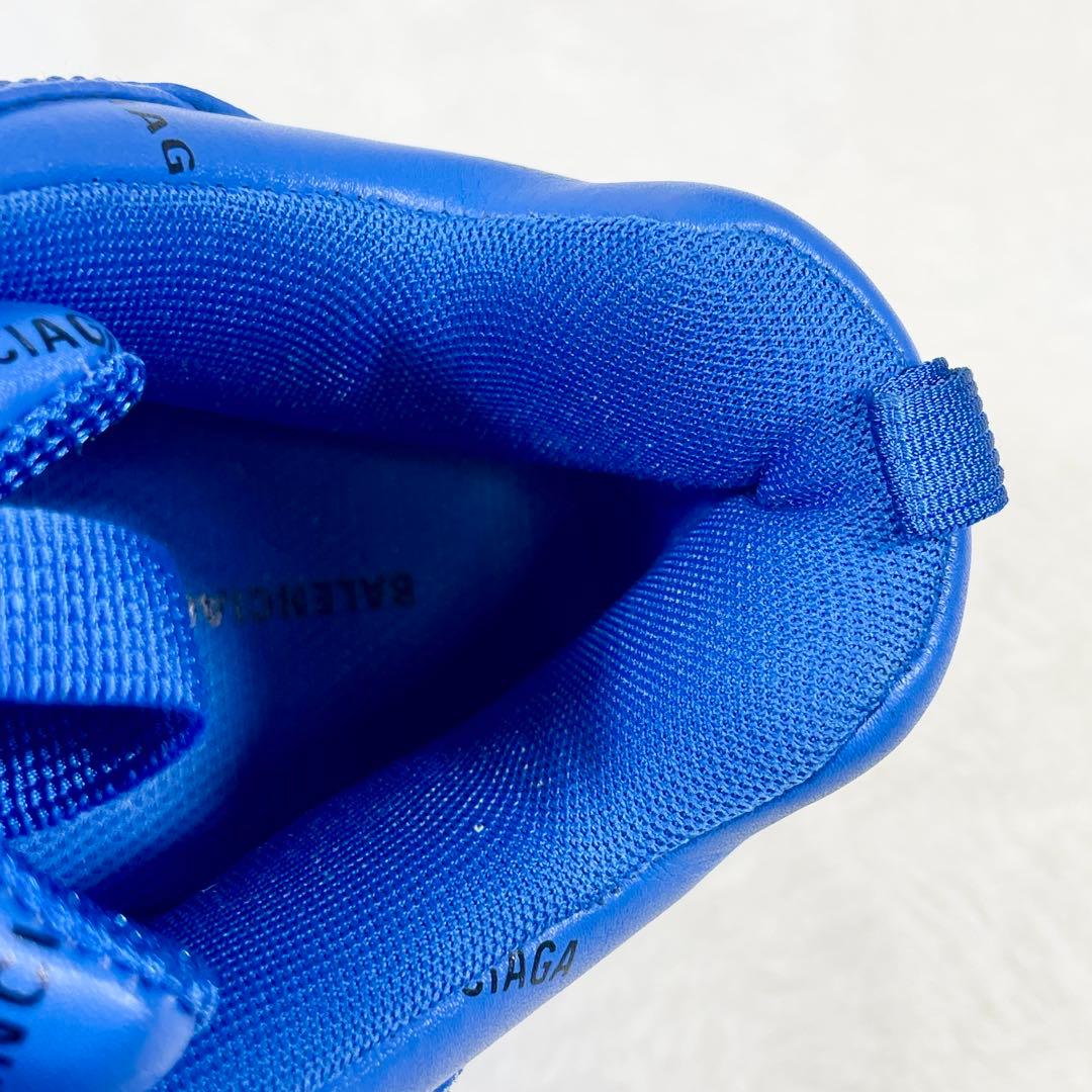 BALENCIAGA TripleS ロゴ 厚底 青 ブルー 27.5cm