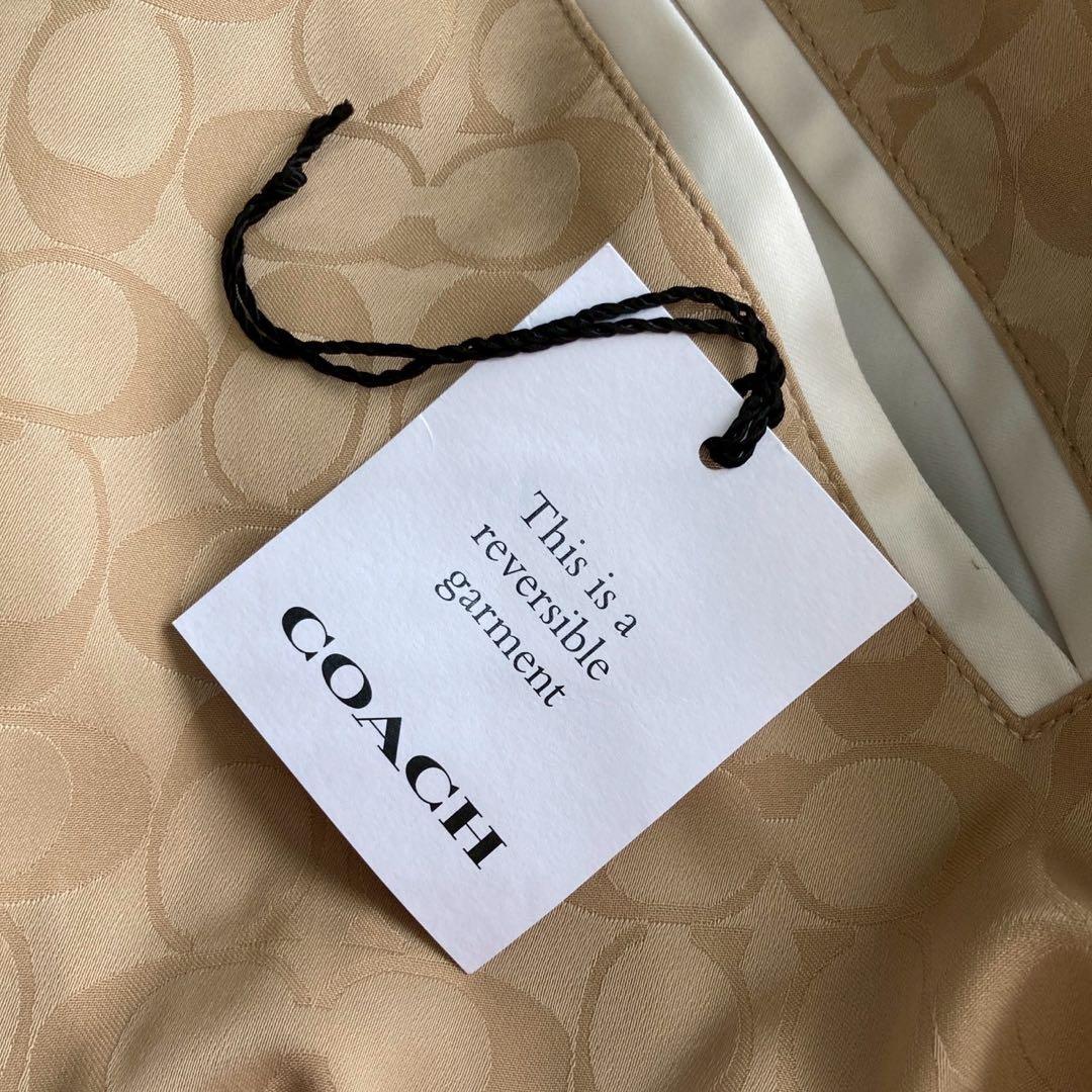 《美品》COACH リバーシブル スタジャン ベージュ カジュアル 2way