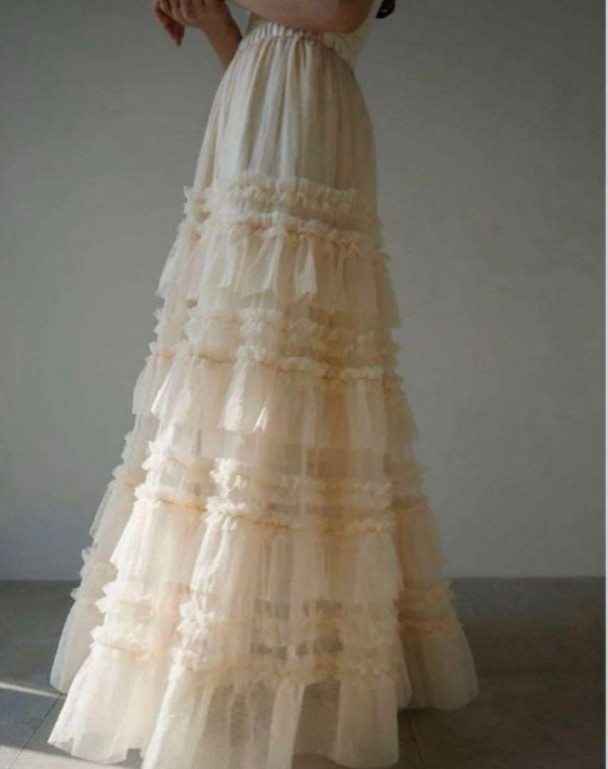 acka tulle long skirt チュールスカート - メルカリ