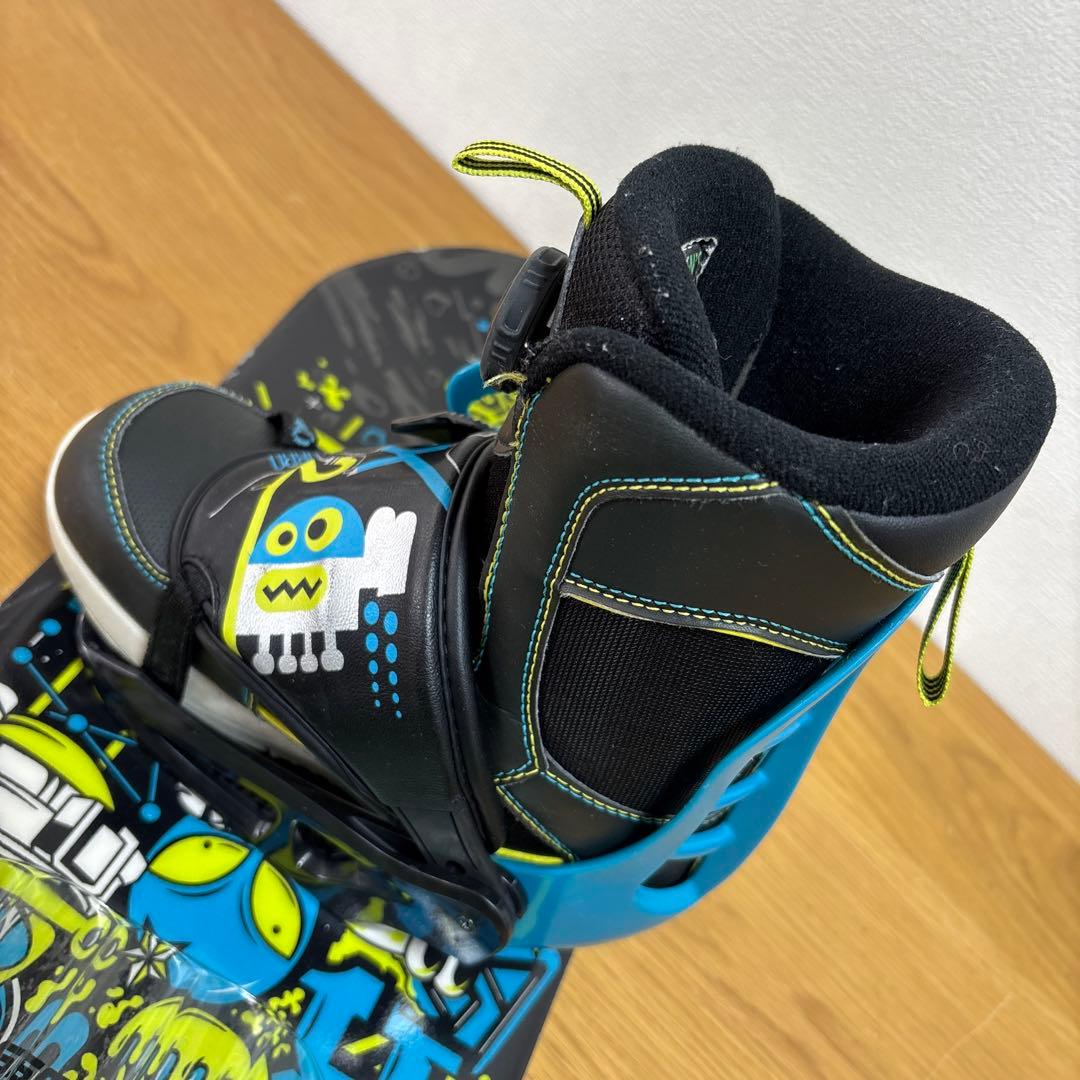 男の子　ジュニア スノーボードセット　BOAブーツ付 100cm 19.5cm