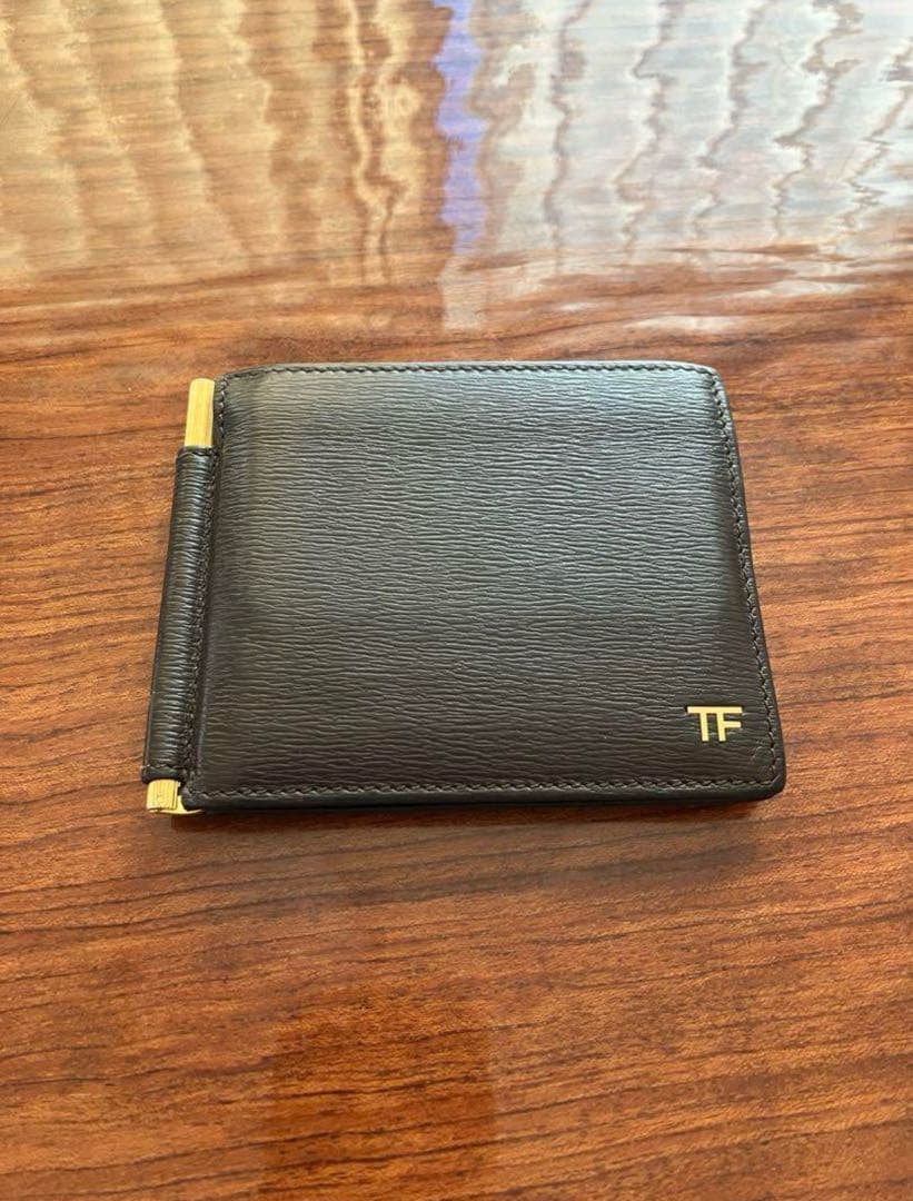 TOM FORD マネークリップ ブラウン TOM FORD（トムフォード） マネークリップ 2つ折り財布 ブラウン