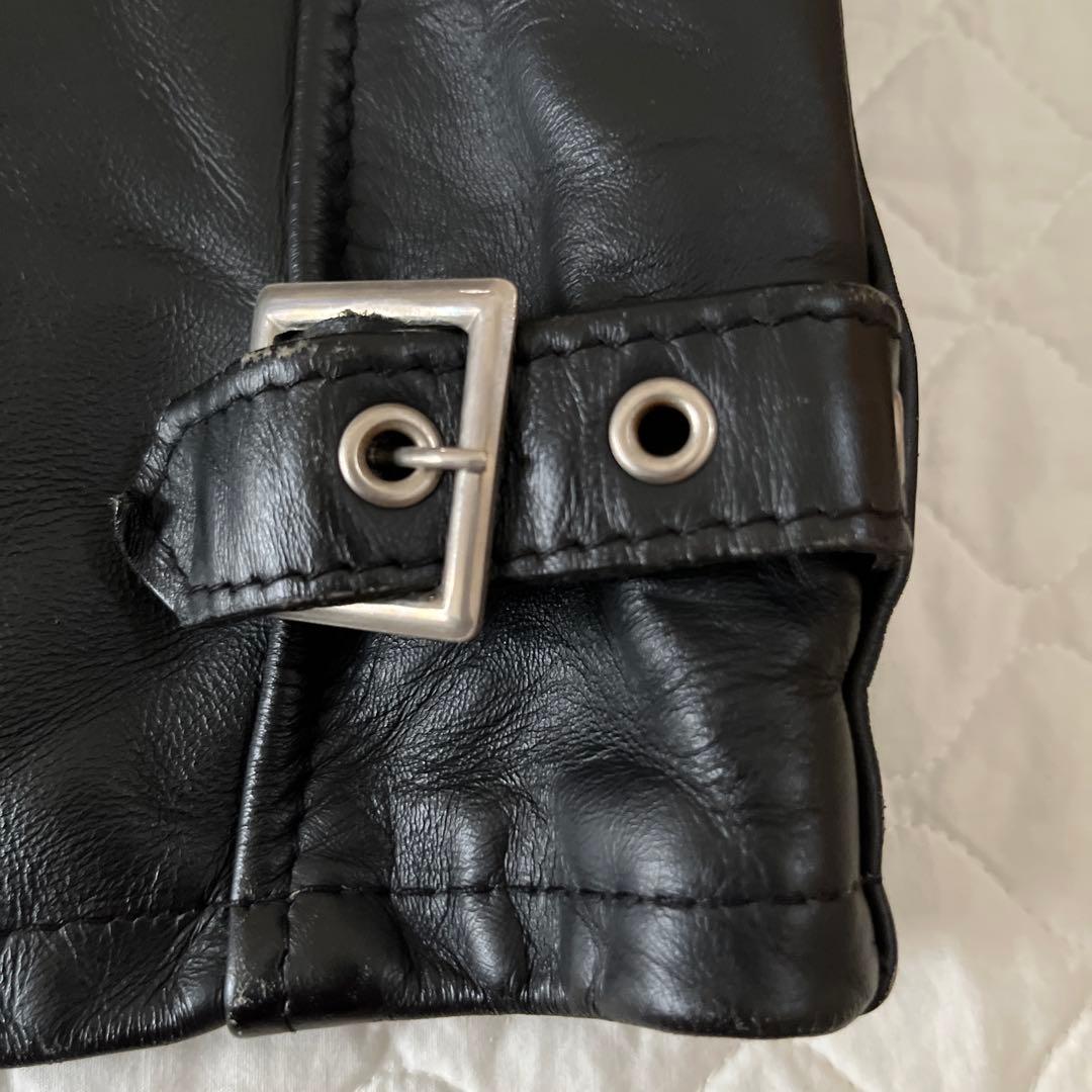 Schott《定番》シングルブラックライダースジャケット サイズ36