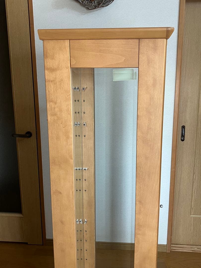 キュリオケース(ガラスケース) 日本製 ナチュラル(キャメル)