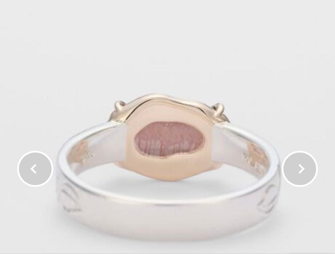 アガット silver k10ロードクロサイト クォーツリング - メルカリ