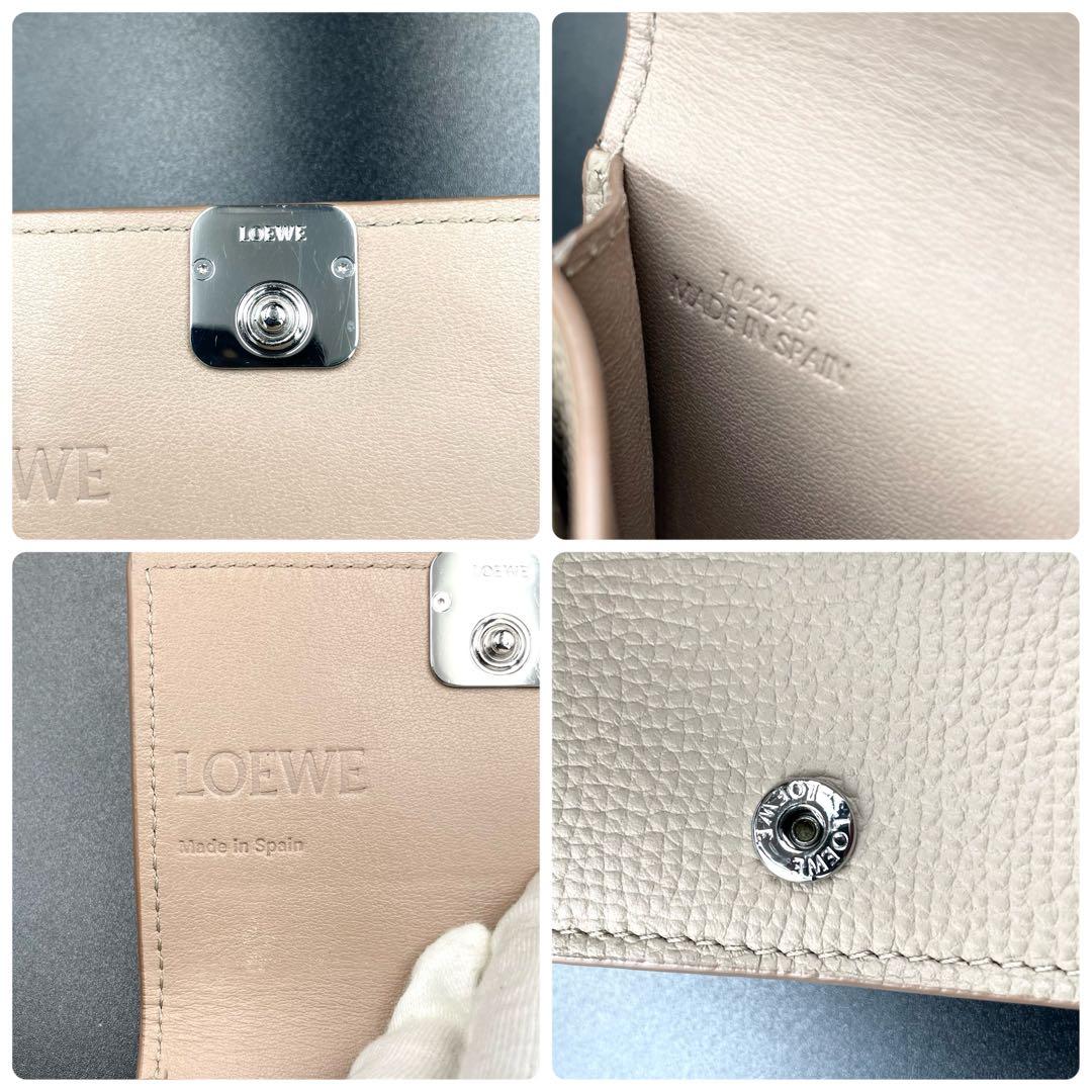 鑑定済・極美品☆ロエベ アナグラム ビジネスカードホルダー