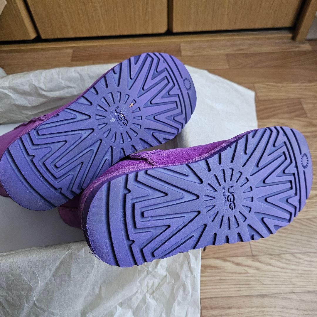 値下げ UGG ムートンブーツ パープル 並行輸入品 サイズ 6 23cm