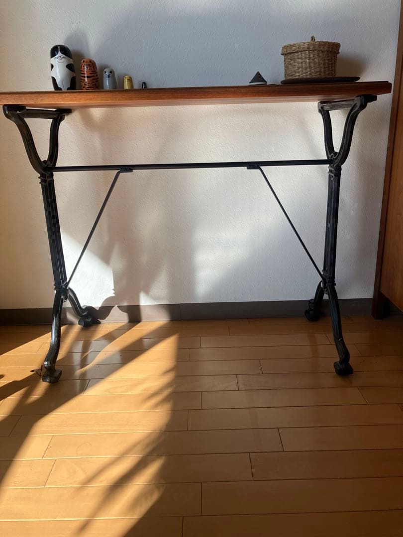 アイアン脚デスク アイアン テーブル脚 口型 奥行480×高さ670mm 【清水材木店】