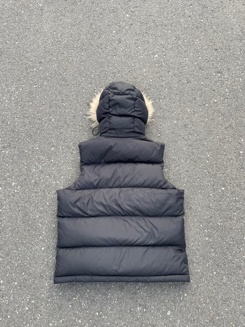 archive y2k others ダウンベスト ファー付き 黒短丈 swag - メルカリ