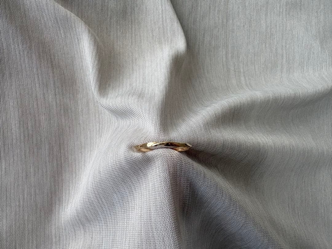 K10ウェーブリング 9号【NOIR DE POUPEE】 NOIR DE POUPEE（ノワールドプーペ） 指輪 リング K10 スクリュー