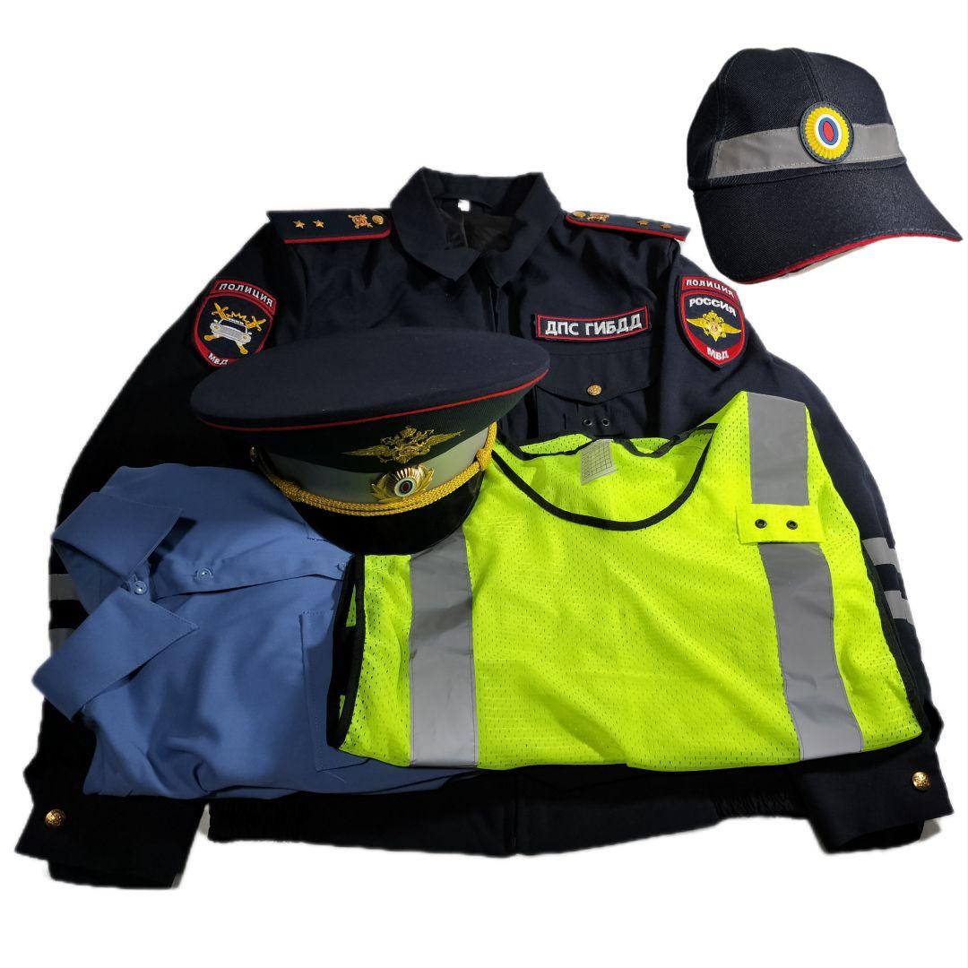 ロシア軍 実物 ロシア内務省 交通警察 ДПС 6点セット ロシア軍 実物 ДПС 内務省警察 交通警察 ポリツィア 勤務服 48-4