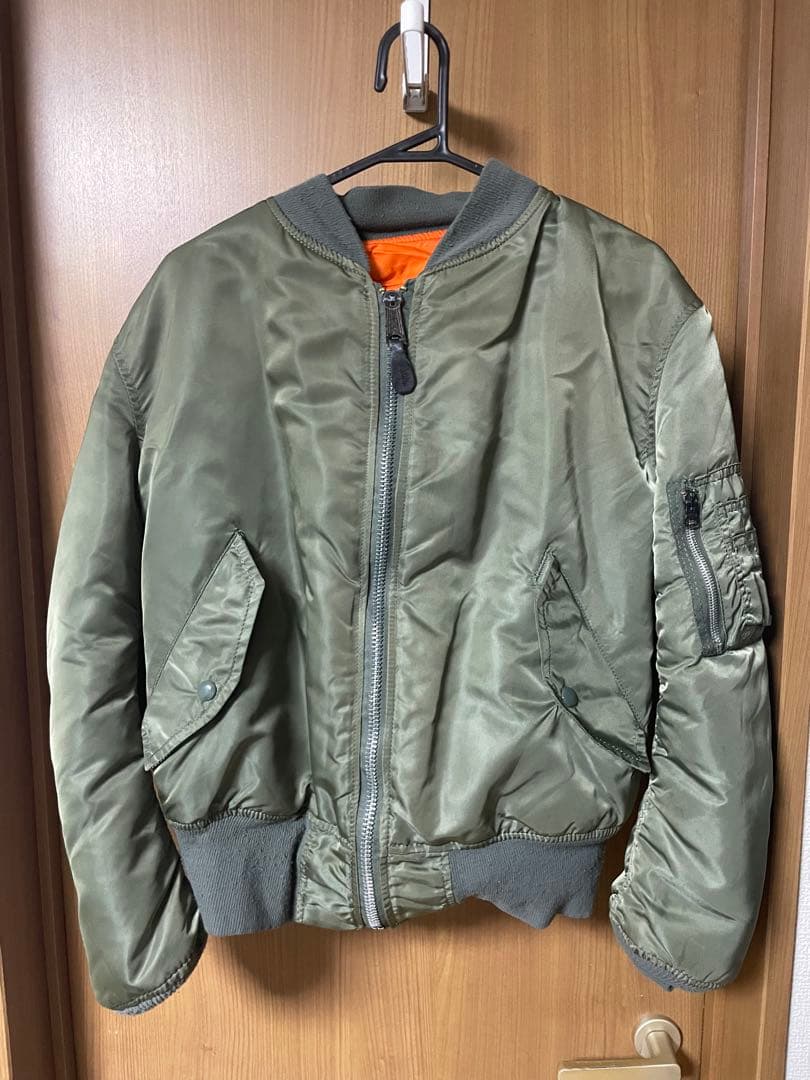 ALPHA INDUSTRIES MA-1 フライトジャケットMサイズ オリーブ 中古・古着通販】ALPHA (アルファ) MA-1 フライトジャケット オリーブ