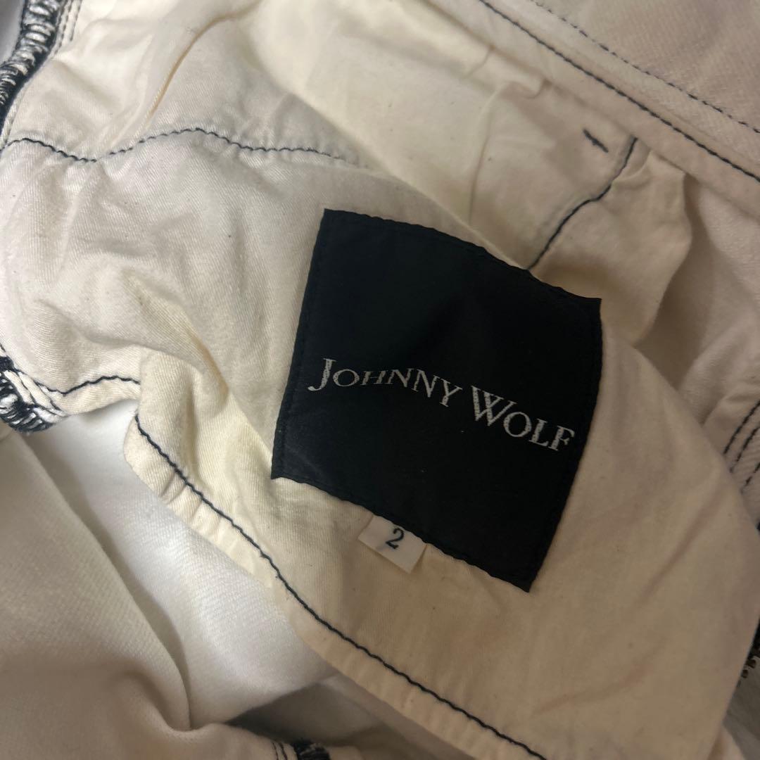 Johnny wolfスキニーデニムホワイトお兄系 y2k ギャル男 早い者勝ち