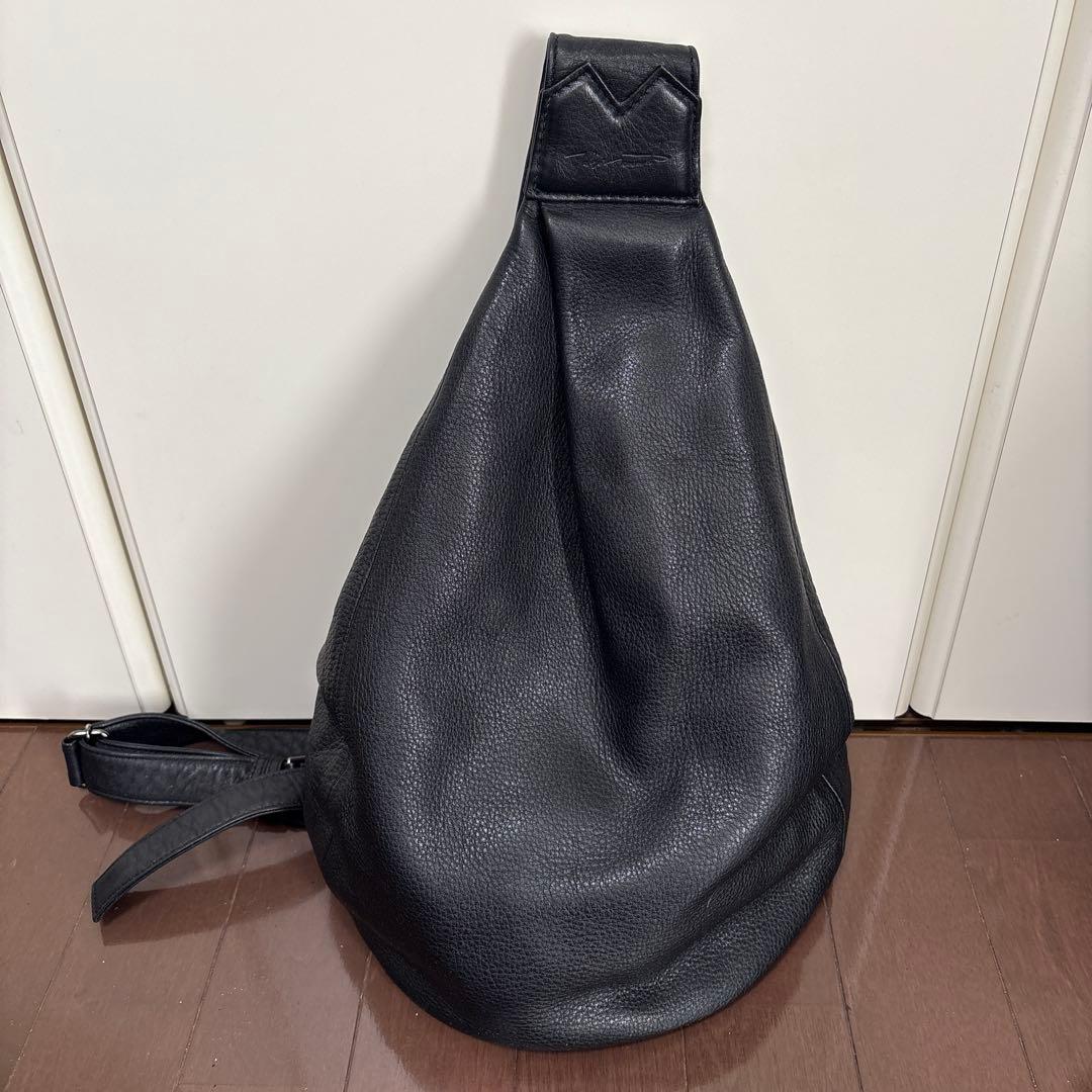 discod 黒 スリングバッグ 公式】 DSBK スリングバッグ MOONLIGHT OXTEX.×イタリアンレザー KOH