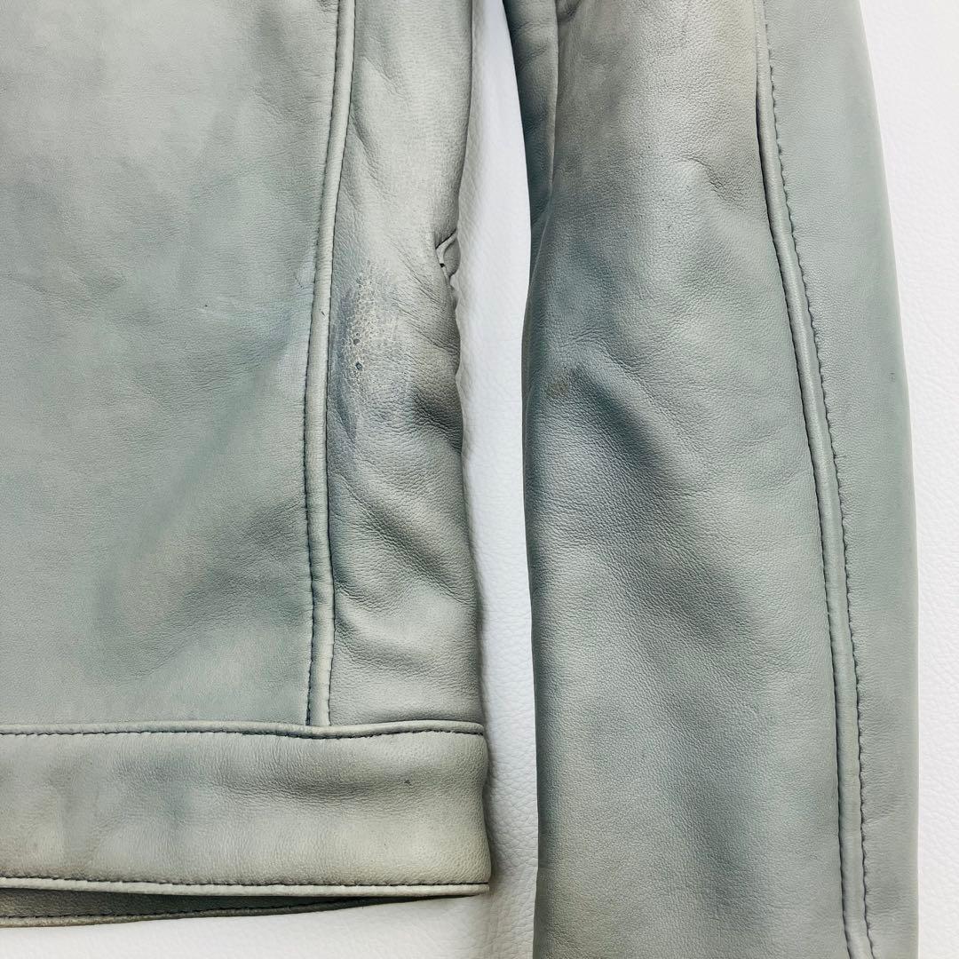 希少 ヒステリックグラマー レザーパーカー ライダース ラムレザー