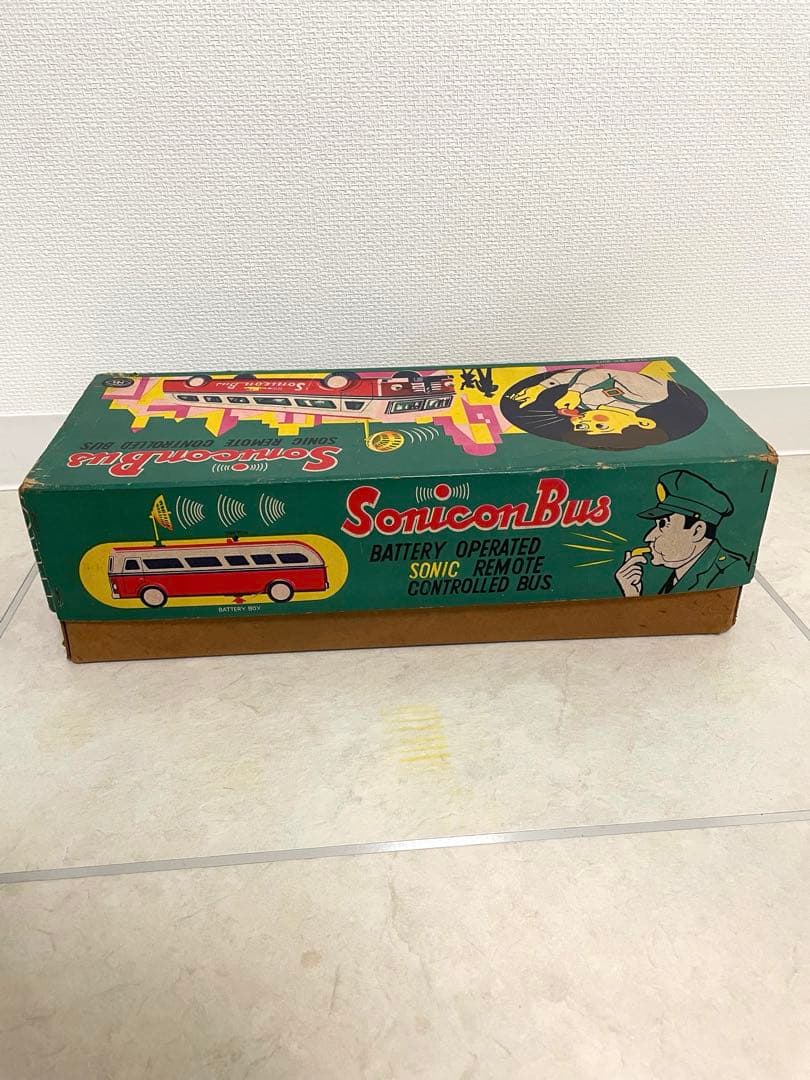 昭*様 超激レア マスダヤ ブリキ ソニコンバス 赤 ブリキ製 昭和レトロ