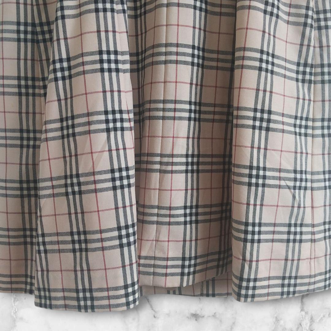 バーバリーロンドン ノバチェック ノースリーブ ひざ丈ワンピース