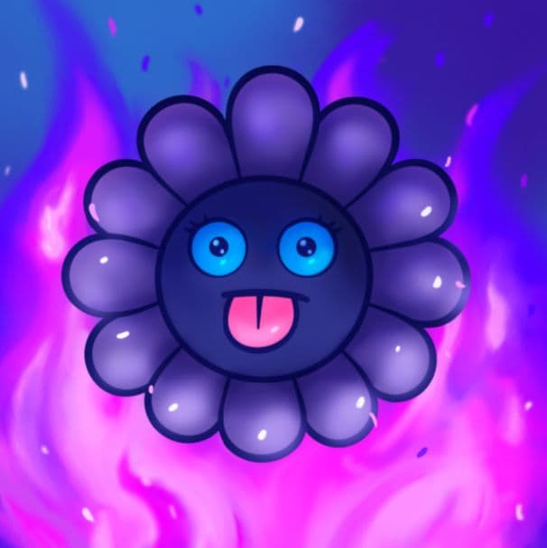 u*9様 村上隆 Murakami.Flower #0484 炎（Flame） 8月21日(月) 22時よりWEBショップにて、 村上隆 新作エディション