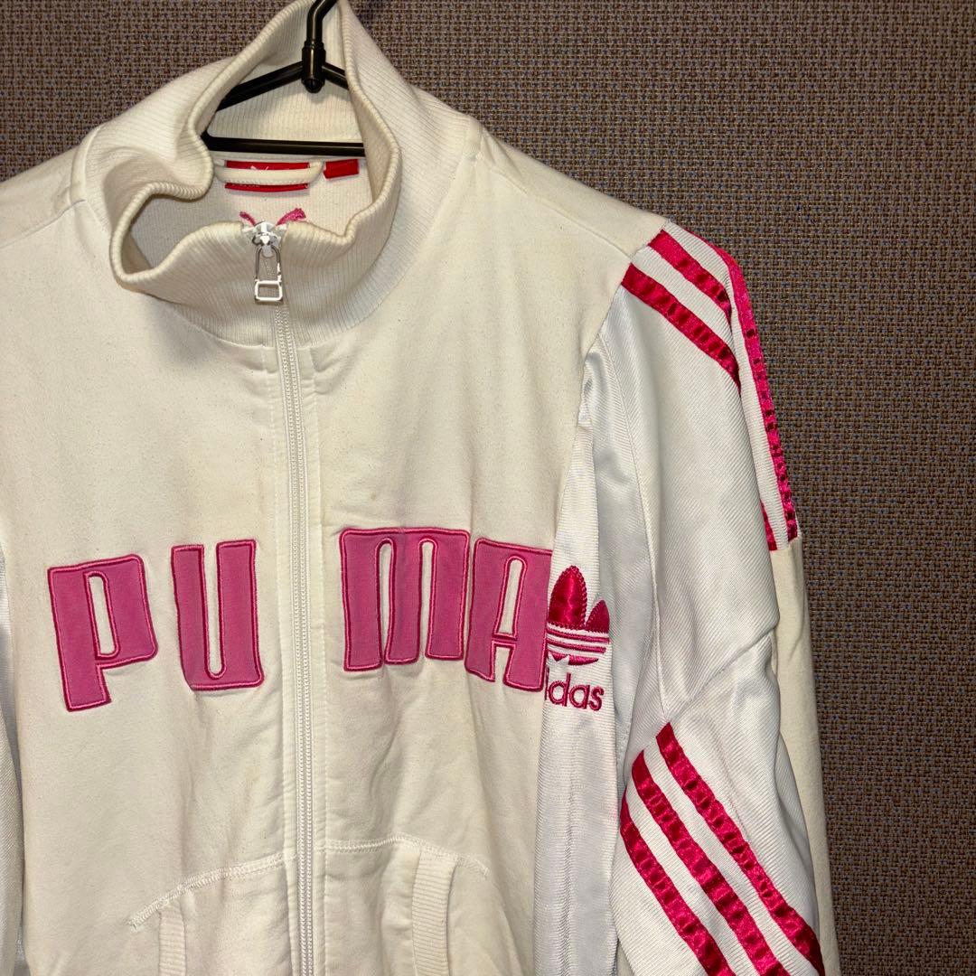 【魔女】adidas PUMA リメイクトラックジャケット PUMA T7 PIQUE RELAXED CROPPED TRACK JACKET PUMA BLACK（プーマ